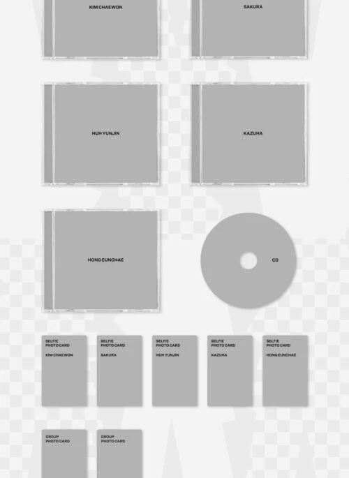LE SSERAFIM Japan 4th Single Album – DIFFERENT | Solo Jacket, Random version