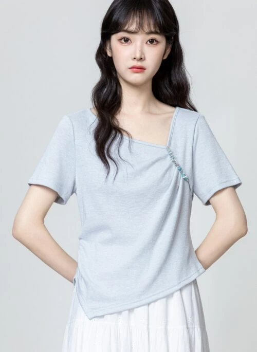 White Sketch Print Crewneck T-Shirt | Jinyoung - GOT7 White Sketch Print Crewneck T-Shirt | Jinyoung - GOT7
