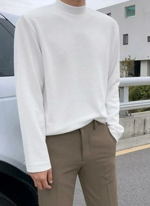 Long Sleeve Casual Turtleneck Tee