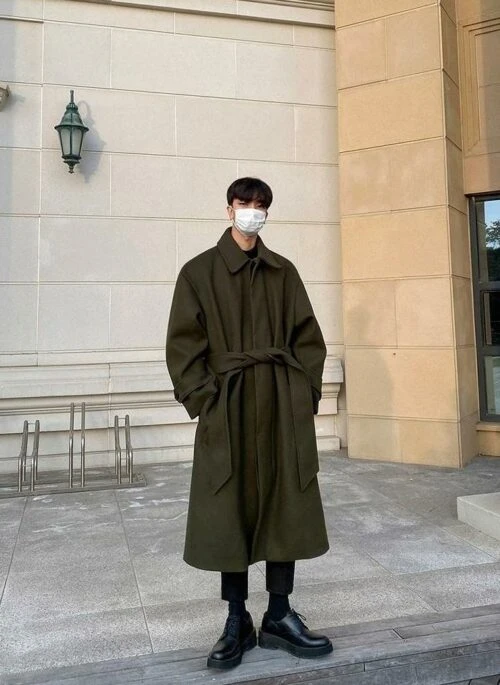 Long Thick Wool Overcoat