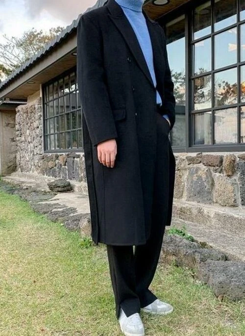 Long Winter Wool Coat