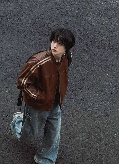 Melard Style Loose Fit Biker Jacket