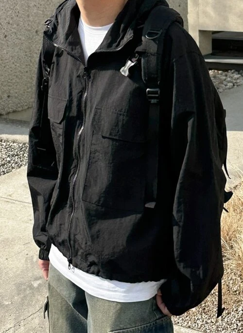 Outdoor Hooded Jacket Trendy Style