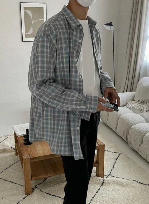 Plaid Casual Long Sleeve Shirt