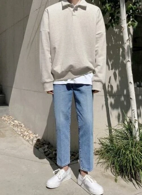 Polo Collar Trendy Sweatshirt