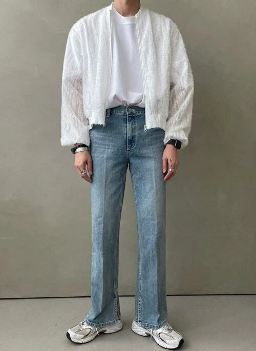 Relaxed Fit Denim Trousers