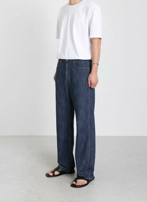 Relaxed Fit Denim Trousers