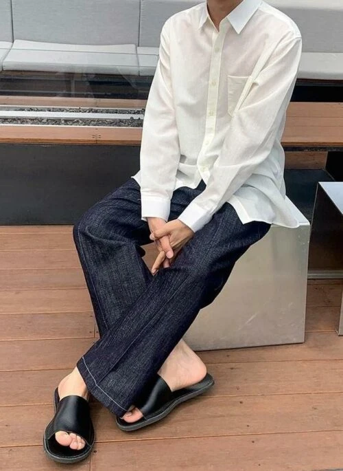 Relaxed Fit Denim Trousers