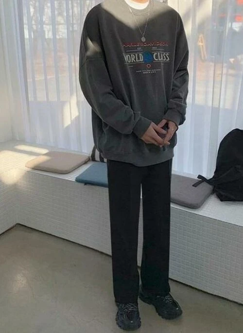 Relaxed Fit Tailored Split Hem Trousers