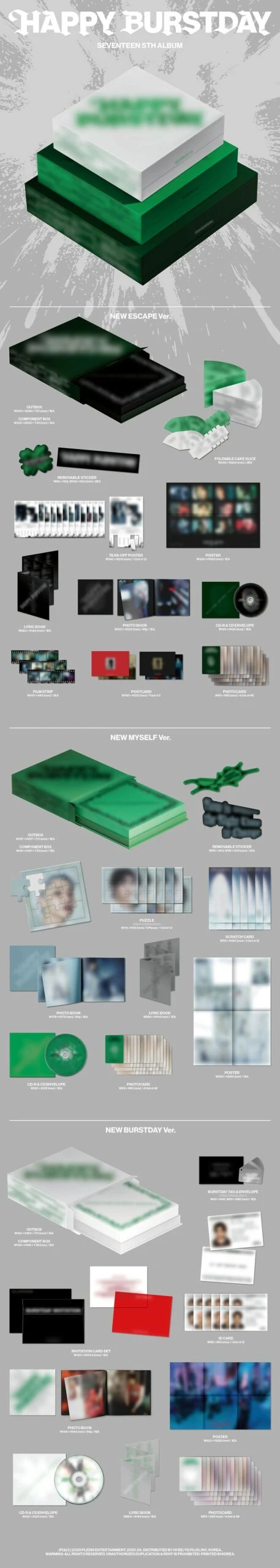 SEVENTEEN - HAPPY BURSTDAY Weverse Albums ver.