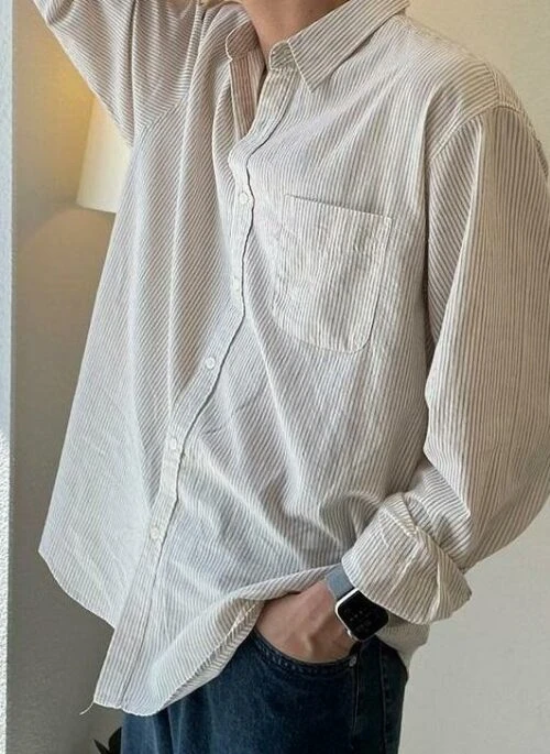 Striped Casual Long Sleeve Shirt
