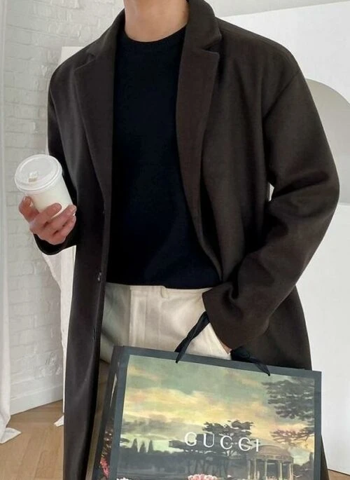 Stylish Long Wool Coat