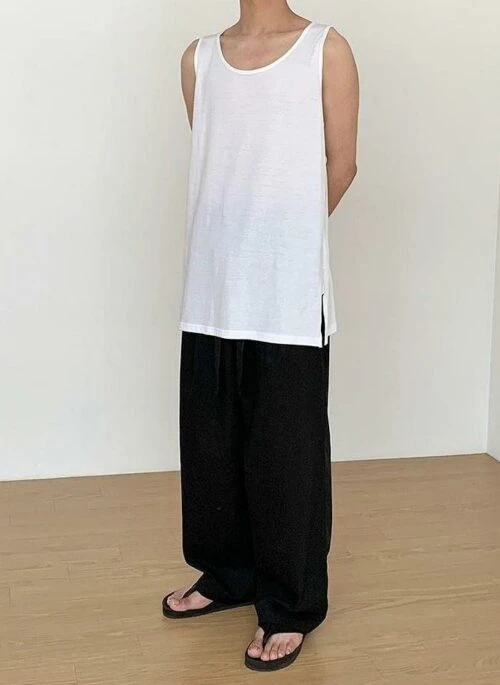 Summer Cotton Sleeveless Loose Undershirt