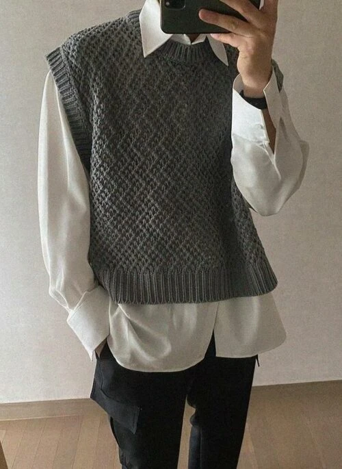 Summer Knit Casual Vest Sweater