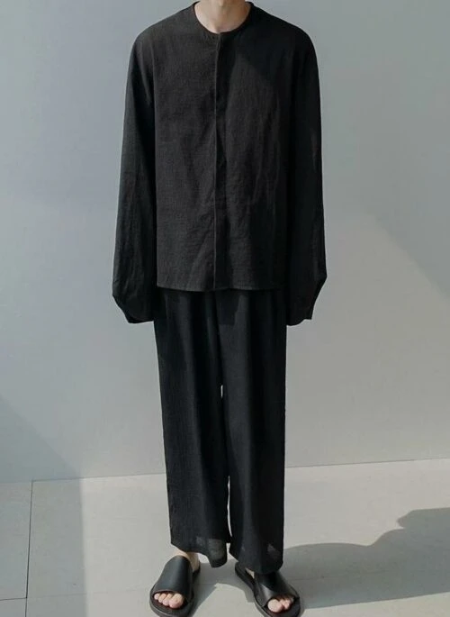 Summer Lightweight Linen Wideleg Pants
