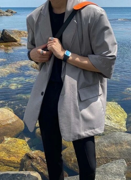 Summer Short Sleeve Casual Blazer