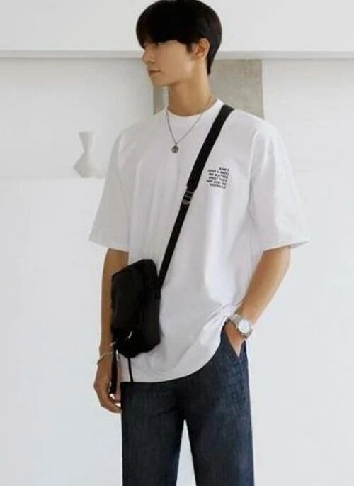 Trendy Cotton Letter Print T-Shirt
