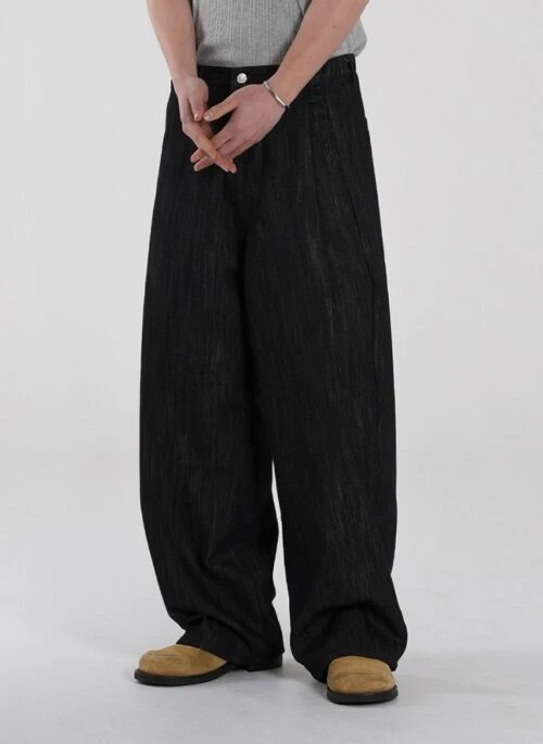 Trendy Loose Fit Wideleg Jeans