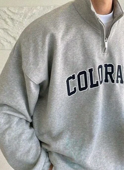 Vintage Embroidered Lettering Sweatshirt
