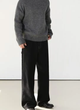 Vintage Relaxed Fit Denim Trousers