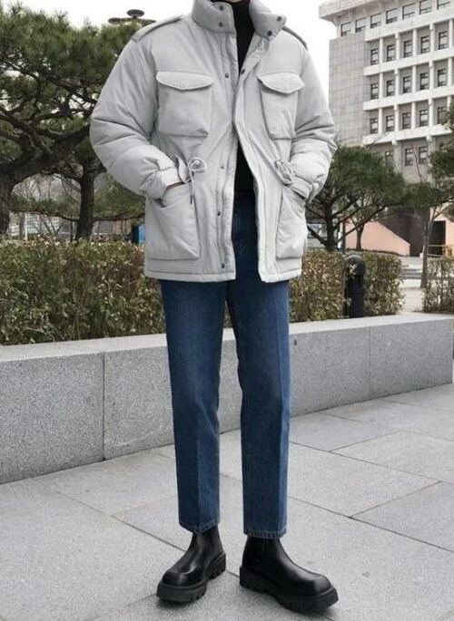 Winter Fleece Lined Cotton Jacket