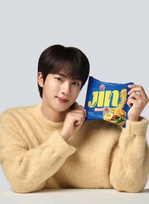 Yellow Mohair Knit Sweater | Jin – BTS