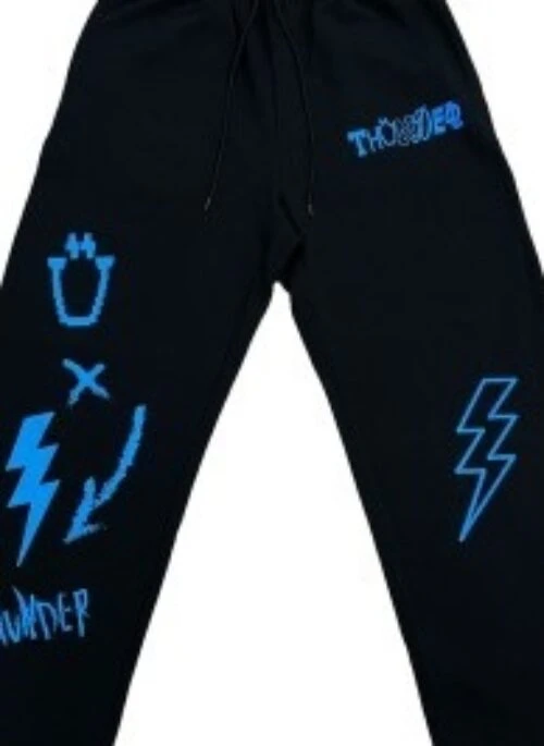 ATEEZ “Thunder” Pigment Pants | Blue