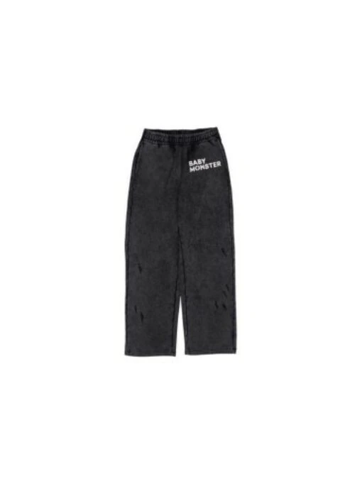 BABYMONSTER “HELLOMONSTERS” Sweat 2-Way Pants | Charcoal
