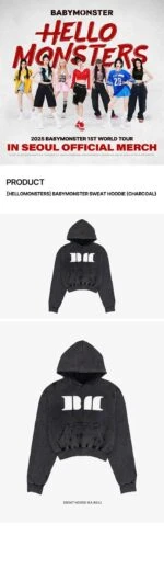 BABYMONSTER - Horn Hoodie [1st Full Album 'DRIP' Official MD