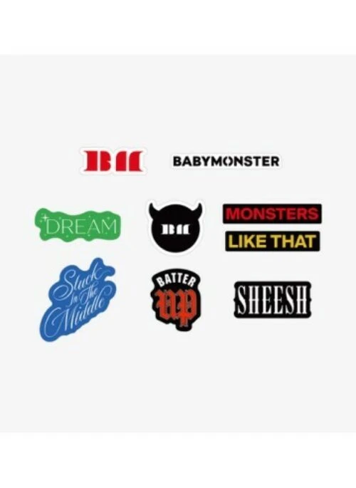 BABYMONSTER “SEE YOU THERE” Logo Sticker Pack