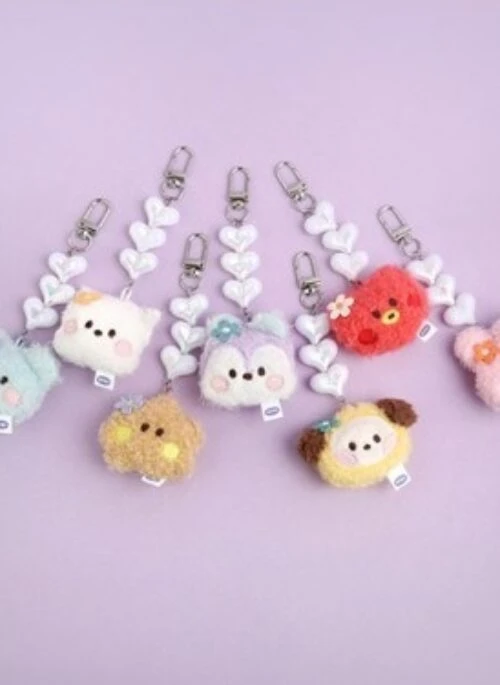 BT21 x Monopoly Collaboration – Beads Plush Keyring | Face