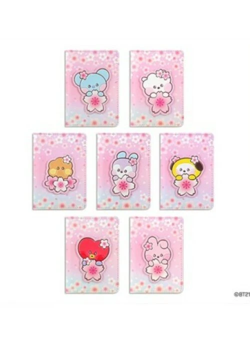 BT21 x Monopoly Collaboration – Cherry Blossom Leather Patch Card Case