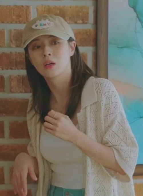 Beige Triangle Pattern Lace Shirt | Kim Mi Kyung – The Potato Lab