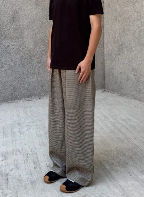 Brown Micro Houndstooth Pants | Jay – Enhypen