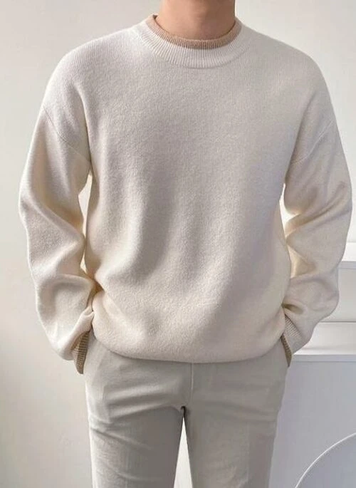 Casual Knit Pullover Sweater