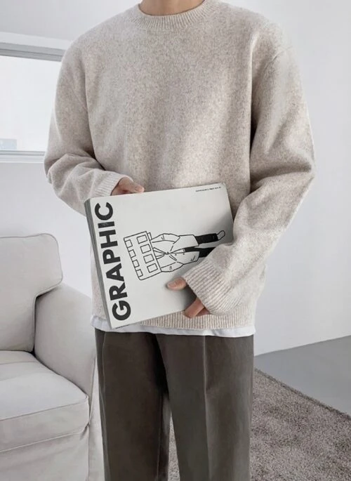 Casual Knit Pullover Sweater