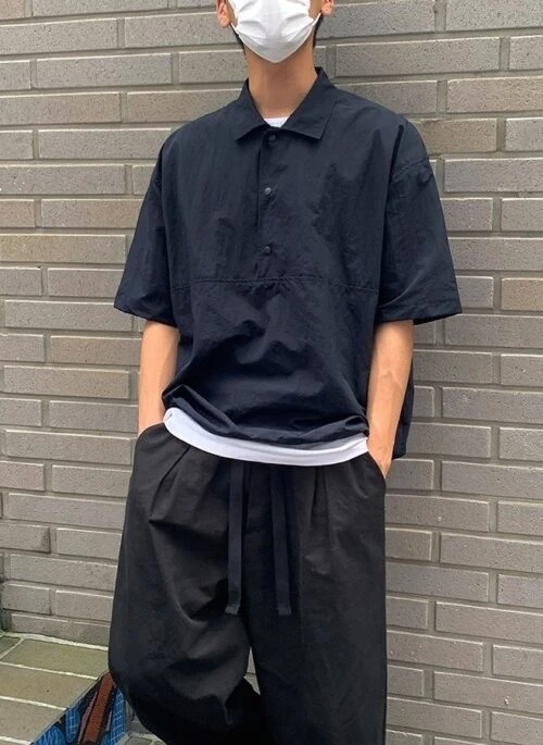 Casual Loose Fit Short Sleeve Shirt