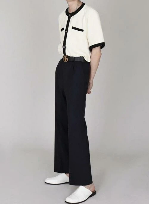 Chic Cardigan Short Sleeve T-Shirt