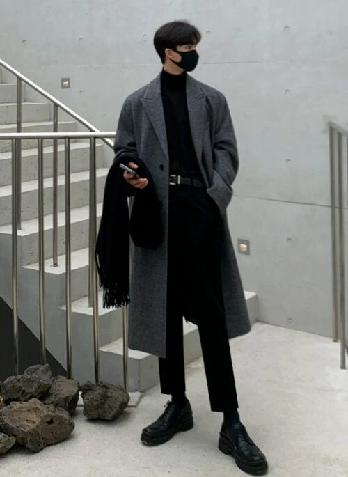 Classic English Style Wool Coat