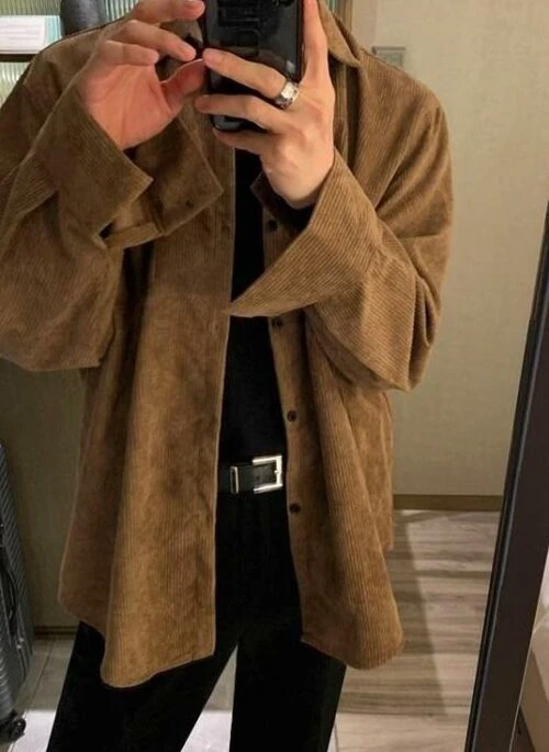 Corduroy Casual Loose Shirt Jacket