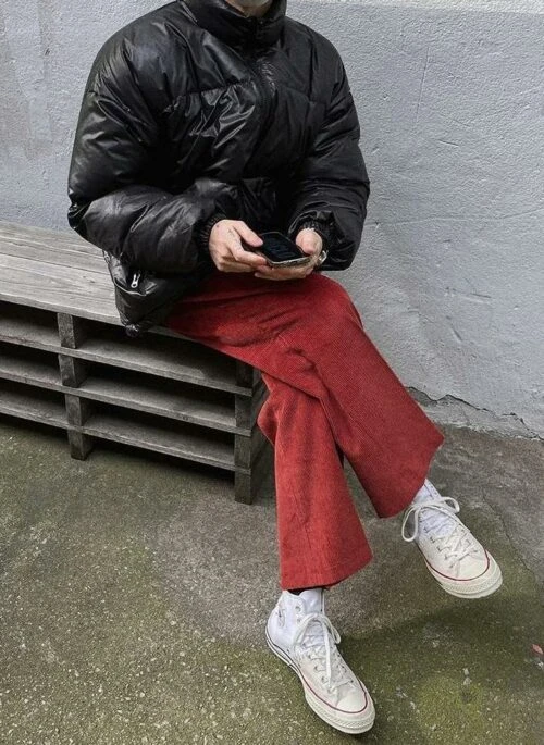 Corduroy Relaxed Fit Casual Trousers