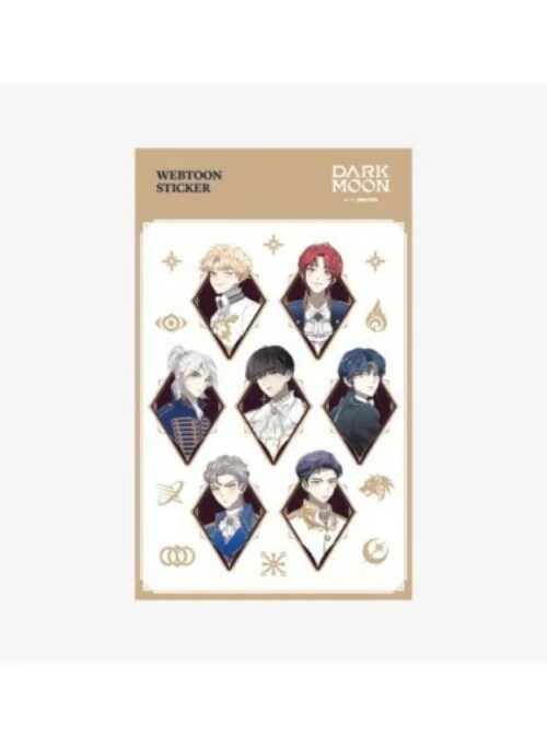 DARK MOON Pop-UP Webtoon Sticker | Beige