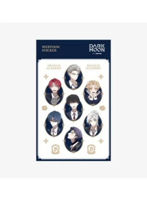 DARK MOON Pop-UP Webtoon Sticker | Blue