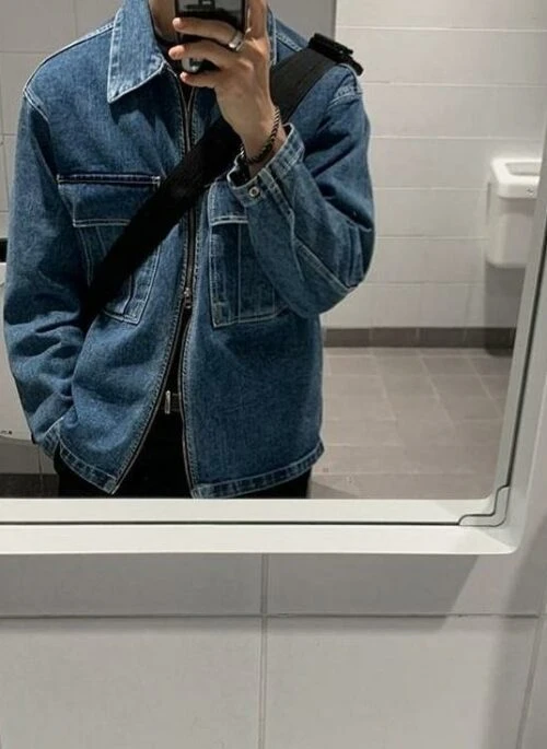 Denim Jacket Trendy Loose Design