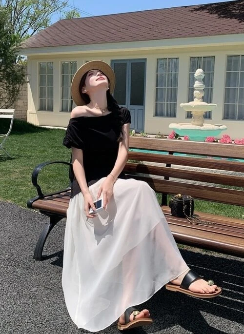 Elegant Off Shoulder Slim Fit Summer Dress
