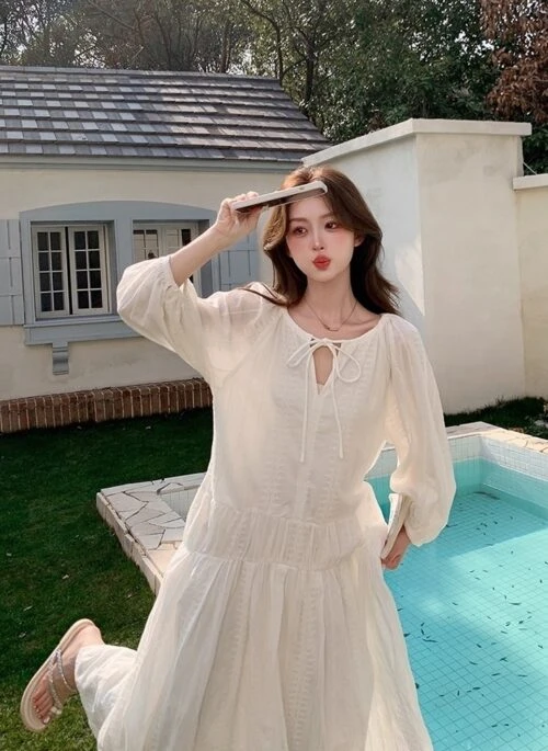 Elegant Romantic Frenchstyle Dress For Summer