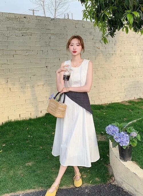 Elegant Summer Sleeveless Sweet Vacation Dress