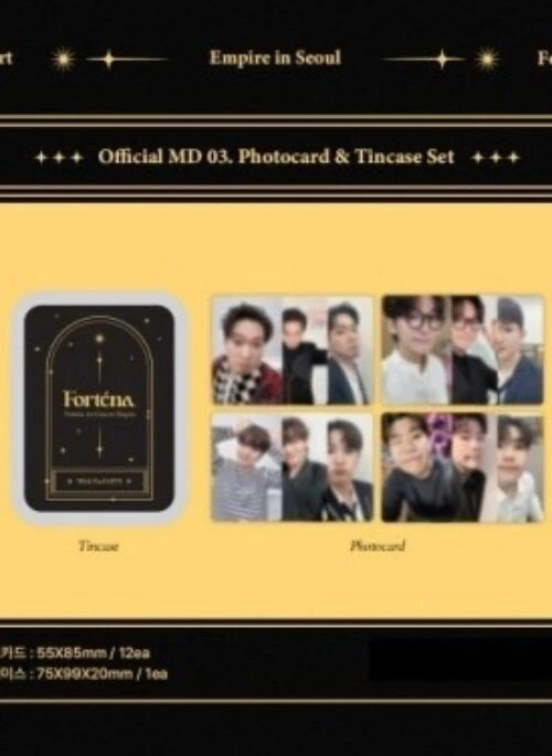 FORTENA “Empire in Seoul” Photocard & Tincase Set