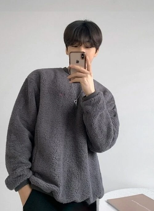 Fleece Lined Trendy Pullover Jacket