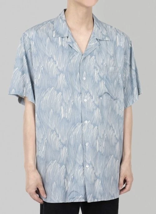 Floral Print Tiedye Relaxed Shirt